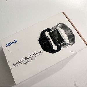 Smart watch band, stainless steel , black , Apple Watch compatible